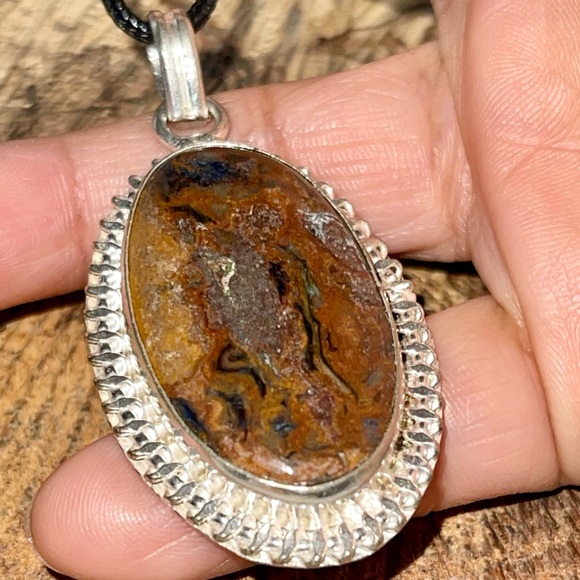 Petrified Wood Pendant 2 1/4” - Picture 2 of 13